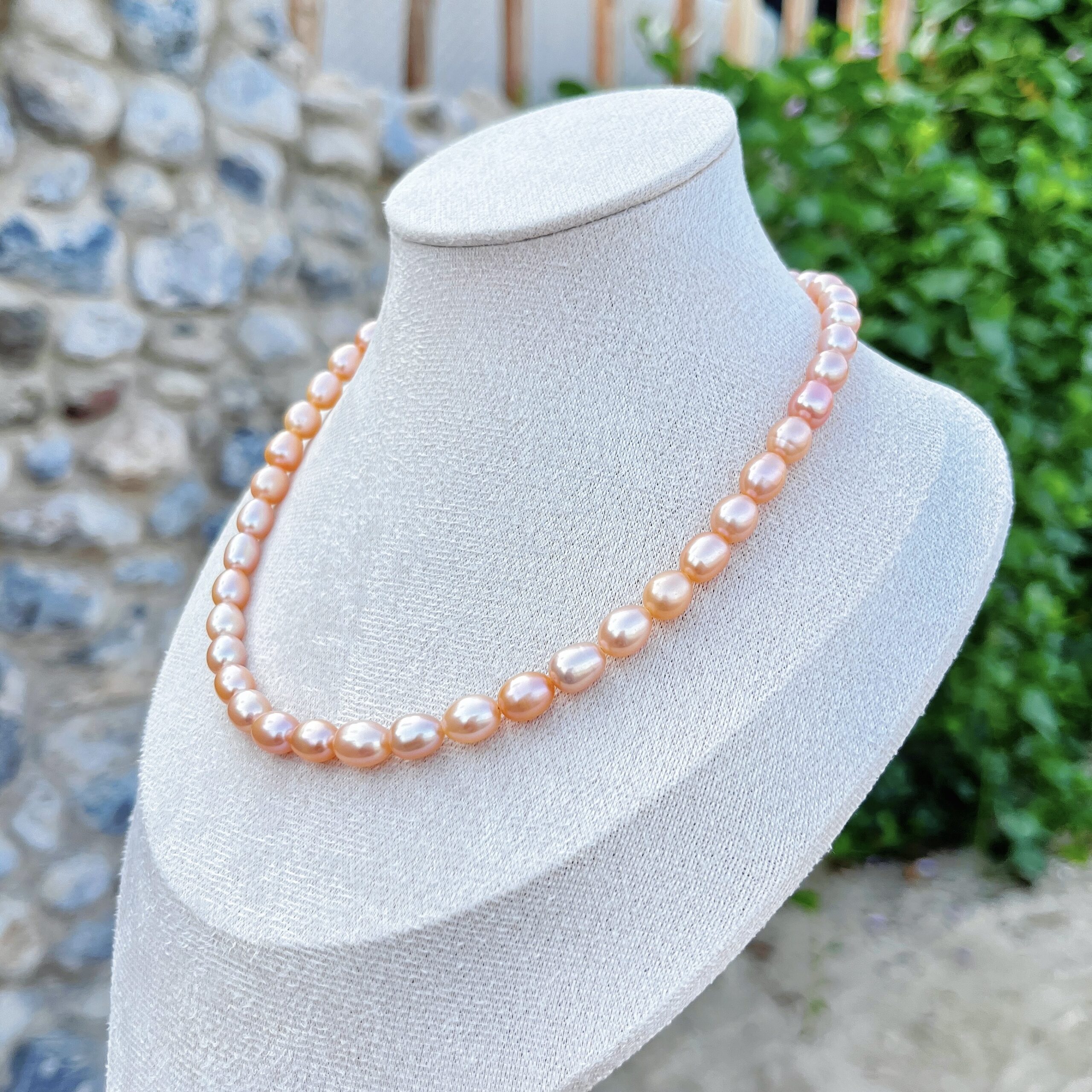 Elegance Pearl Necklace – 7-8mm | White / Apricot / Lavender - Image 5