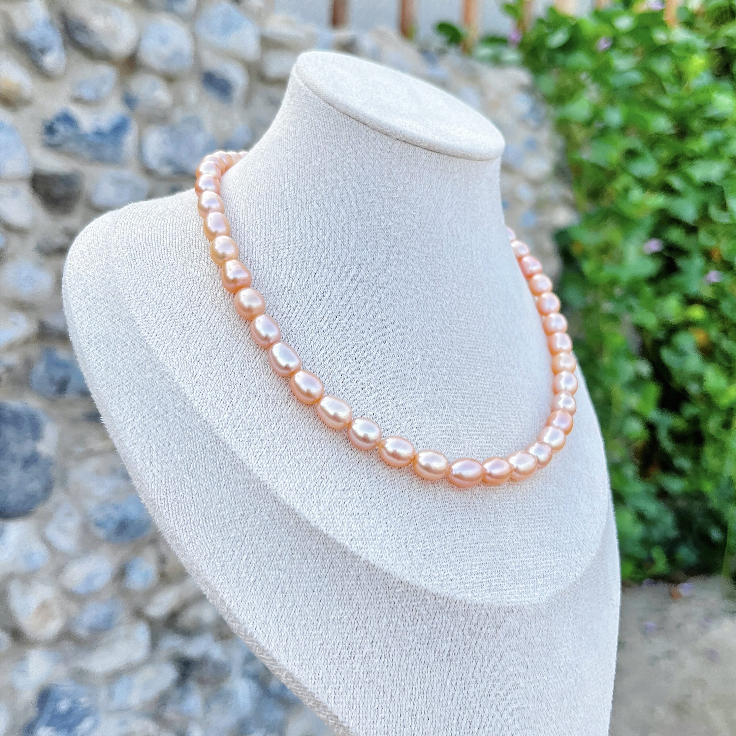 Elegance Pearl Necklace – 7-8mm | White / Apricot / Lavender - Image 6