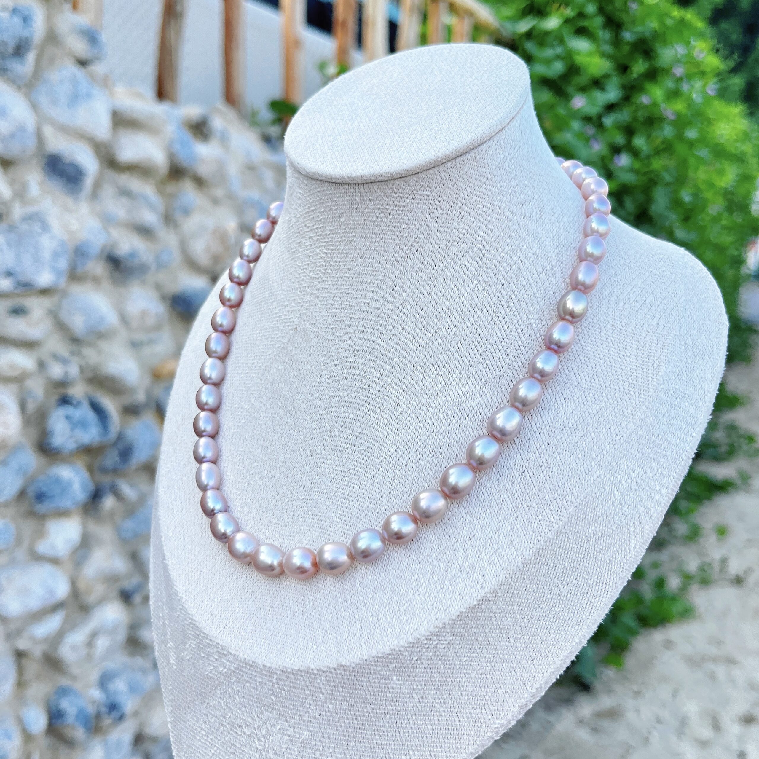 Elegance Pearl Necklace – 7-8mm | White / Apricot / Lavender - Image 8