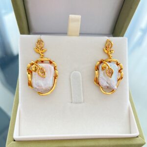 Aurora Vine Baroque Pearl Earrings