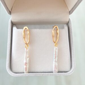 Lustre Line Baroque Earrings