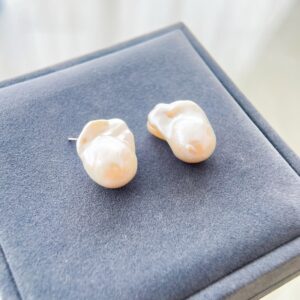 Pearl Cloud Baroque Studs