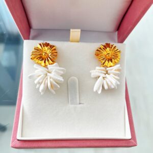Ivory Flora Earrings