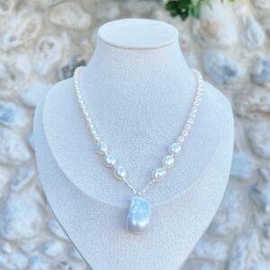Ethereal Baroque Pearl Necklace
