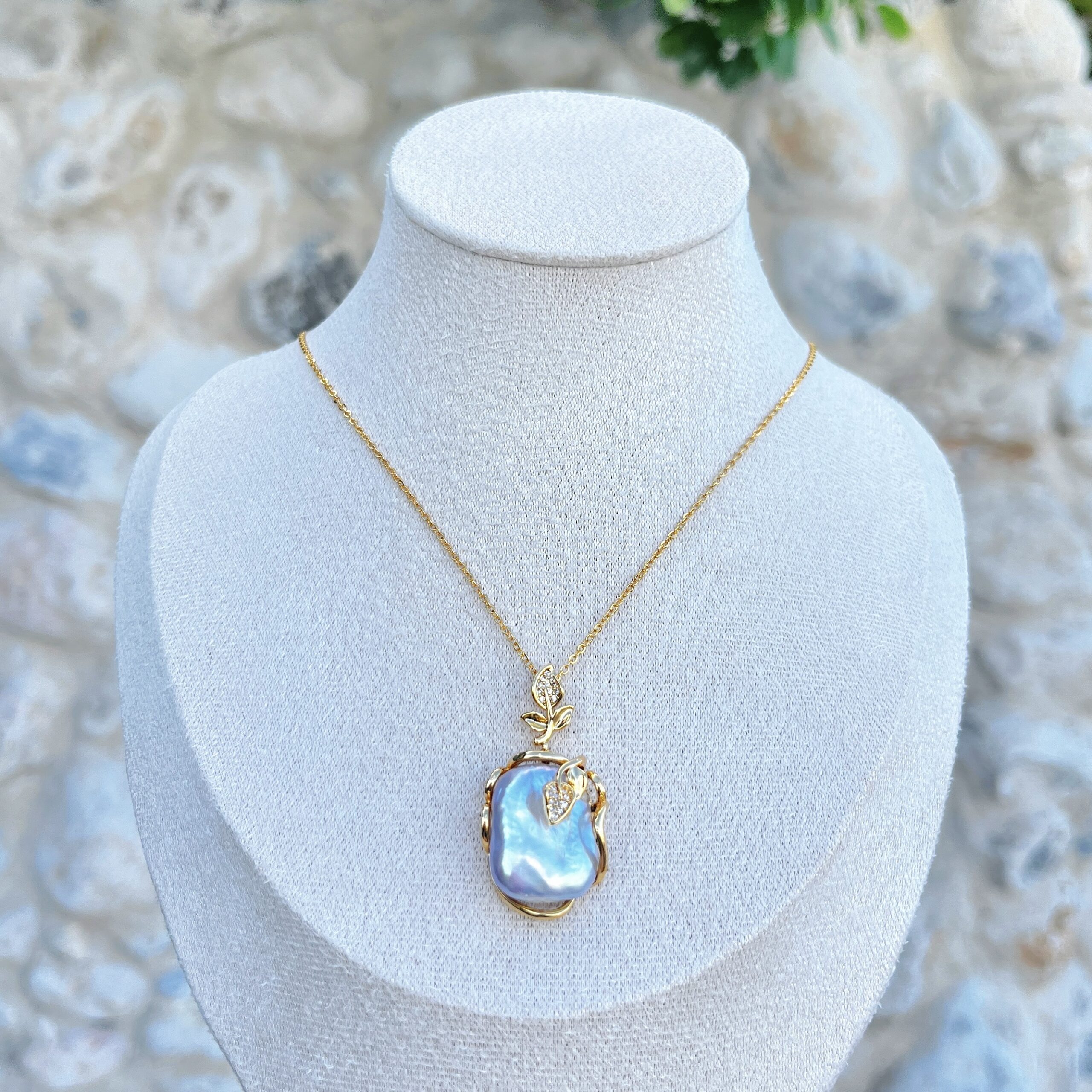 Aurora Vine Baroque Pearl Necklace