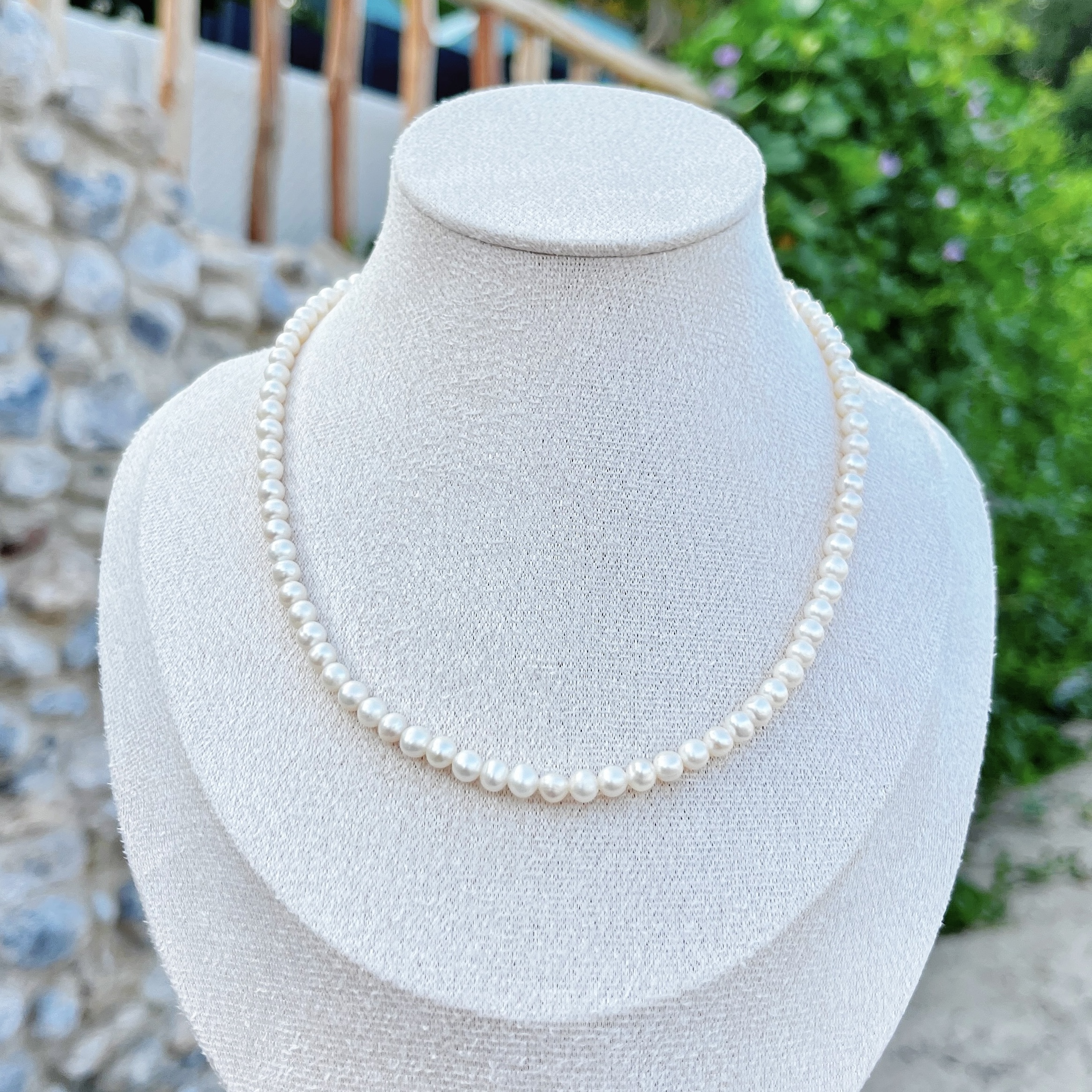 Petite Freshwater AK 4mm Pearl Necklace