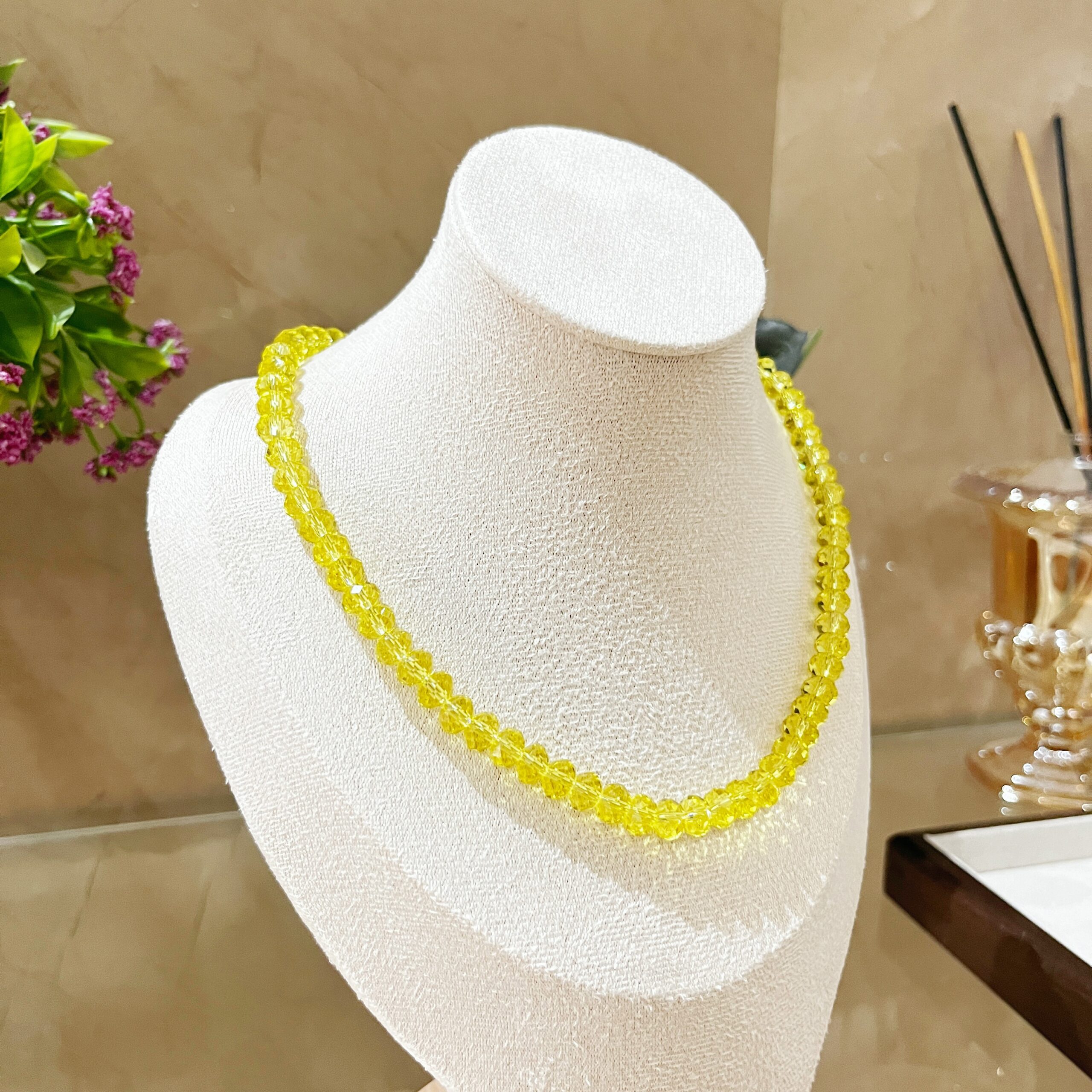 The Avalon Yellow Crystal Necklace - Image 2