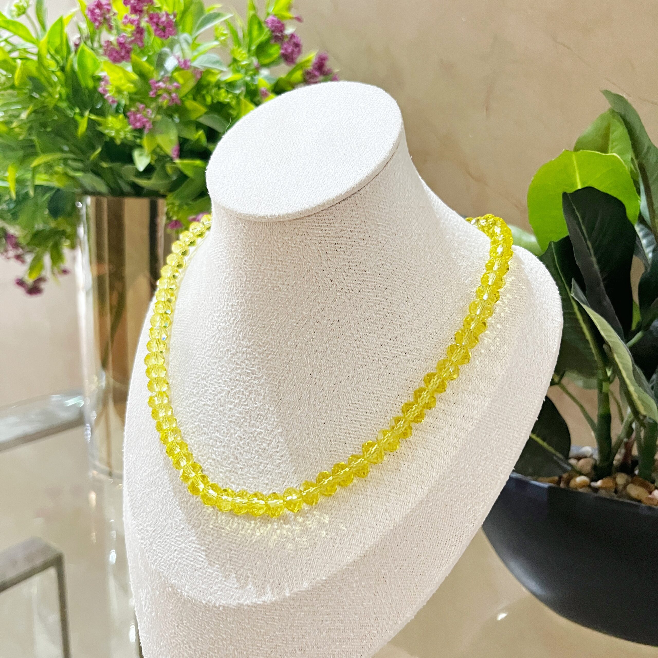 The Avalon Yellow Crystal Necklace - Image 3